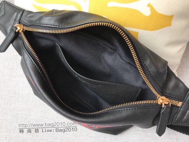 Burberry專櫃新款包包 巴寶莉2018款塗鴉logo腰包胸包  db1005